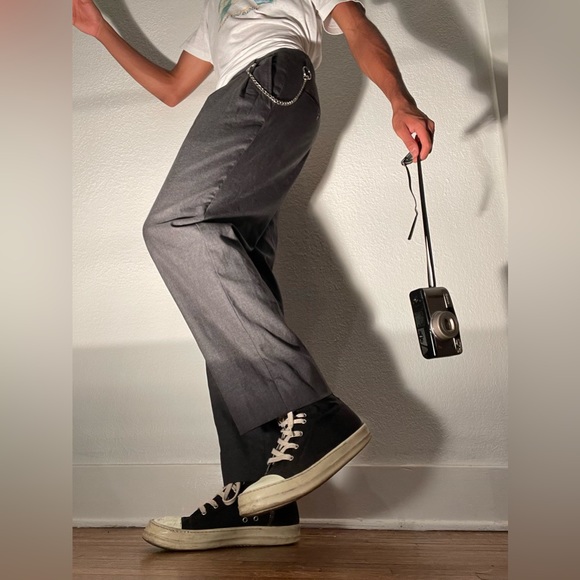 VINTAGE BALENCIAGA WOOL DRESS PANT - Picture 2 of 14